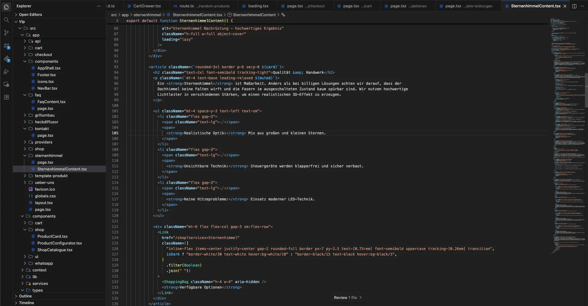 Webseite günstig und professionell – Code-Ansicht